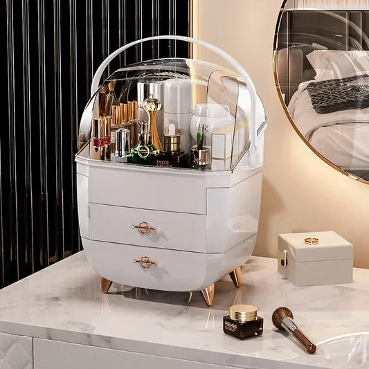 boite à rangement maquillage blanc