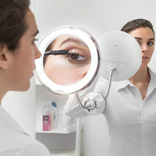 miroir maquillage LED | Lumineux Grossissant 10x