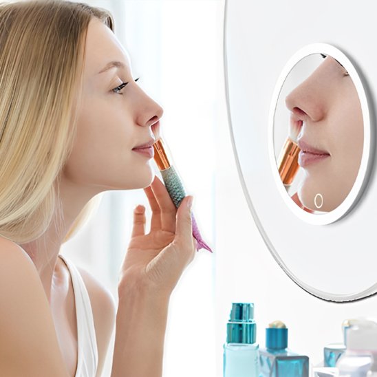 miroir maquillage LED 10X | GlamLight