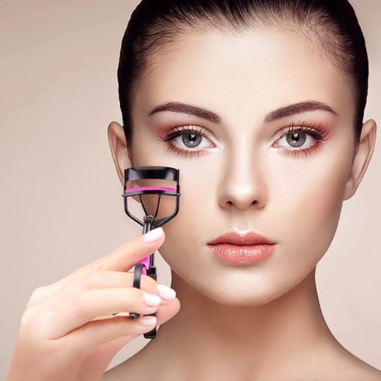 recourbe cils silicone rose – résultat sur cils recourbés – ylybeauty